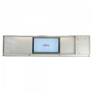 三滑門互動白板櫃