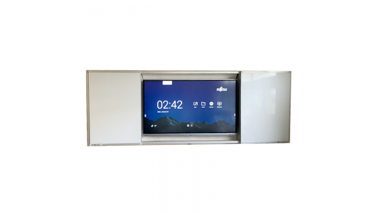 2-Sliding-Board Interactive Whiteboard Cabinet